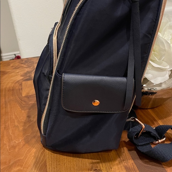 Aimee Kestenberg navy Backpack with Gold Accents - Picture 5 of 9